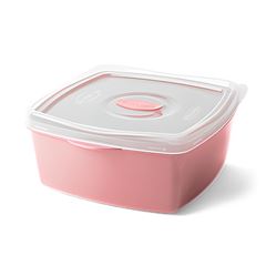 Pote Plástico Quadrado 600ml Freezer e Micro-ondas - Ref.311 - PLASVALE