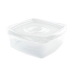 Pote Plástico Quadrado 600ml Freezer e Micro-ondas - Ref.311 - PLASVALE