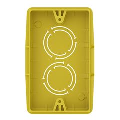 Caixa de Luz Plástica 4x2 Tigreflex Amarela - Ref.33043554 - TIGRE