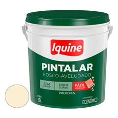 Tinta Vinil Acrílica Fosco Aveludado 3,6 Litros  Pintalar Pérola IQUINE /REF. 79301901