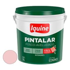 Tinta Vinil Acrílica Fosco Aveludado  Pintalar 3,6 Litros Rosa Pétala IQUINE /REF. 79304101R