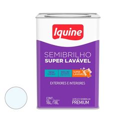 Tinta Acrílica Semibrilho 18L Super Lavavel Branco Neve IQUINE / REF. 10300205