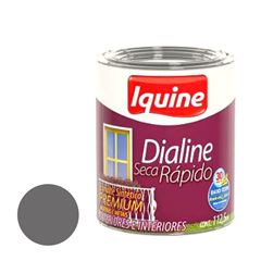 Tinta Esmalte Alto Brilho Dialine Seca Rápido 112,5ml Cinza Médio IQUINE / REF. 62200732