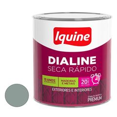 Tinta Esmalte Alto Brilho Dialine Seca Rápido 112,5ml Cinza Médio IQUINE / REF. 62200732
