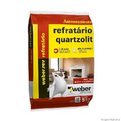 Argamassa Saco com 5kg para Tijolo Refratário Cinza - Ref.0068.00001.0030FD - QUARTZOLIT