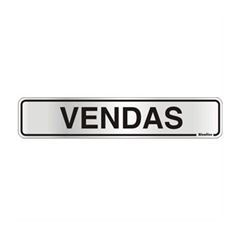 Placa de Alumínio 05x25cm Vendas - Ref. 100AA - SINALIZE