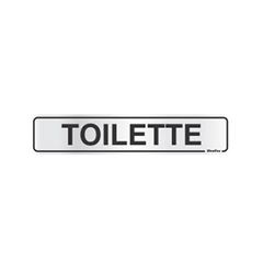 Placa De Alumínio 05x25cm Toilette -  Ref. 100AP - SINALIZE