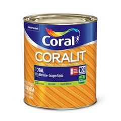Tinta Esmalte Acetinado Coralit Total Base Água 900ml Branco Gelo CORAL / REF. 5202910