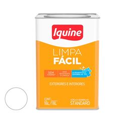 Tinta Acrílica Semibrilho 18 Litros Limpa Fácil  Branco  IQUINE  /REF. 25300205
