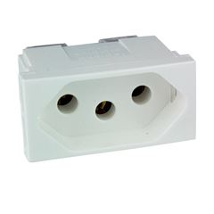 Módulo de Tomada 2P + T 20A Plus Branco PIAL / REF. 615060