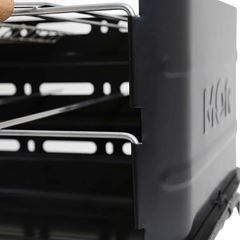 Churrasqueira em Aço com Espeto e Grelha Montana Preto - Ref.003005 - MOR