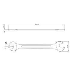 Chave Fixa 30x32mm de Aço Especial Cromado - Ref. 41120/113 - TRAMONTINA