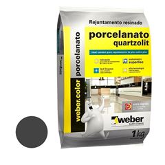 Rejunte Porcelanatos e Cerâmicas 1kg Preto Grafite - Ref.0110.00042.0015FD - QUARTZOLIT