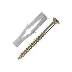 Bucha de Nylon Ocas com Parafuso Cabeça Chata 6mm Cartela com 4 peças - Ref. 3421 - BEMFIXA