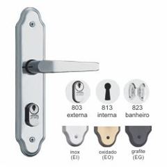 Fechadura WC Alavanca Espelho 823/11 Inox - Ref.33258 - STAM