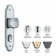 Fechadura Externa Bola Espelho 803/02 Fixa Inox - Ref. 35045 - STAM