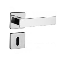 Fechadura de Aço Zamac Interna Alavanca Roseta 701/80I Quadrada Cromada - Ref.54018783 - PADO