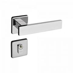 Fechadura Wc Inox Alavanca Roseta Retro 583-90B Inox Polido - Ref.54018626 - PADO