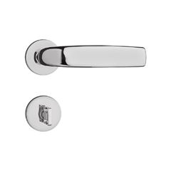 Fechadura WC Alavanca Roseta Redonda Victória Cromada PADO / REF. 54018448