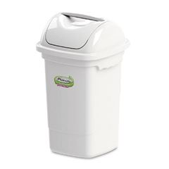 Lixeira Basculante 30 Litros de Plástico Branco - Ref. 12438300 - PLASVALE