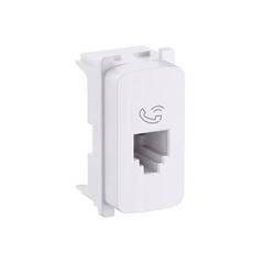 Tomada Módulo Zeffia Rede RJ11 2F Branco - Ref.680156 - PIAL