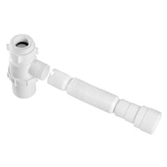 Sifão Sanfonado de Copo PVC 1x1.1/4x40/50mm Branco - SSUC*BR1 - ASTRA 