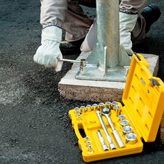 Soquete Cromo Vanadio 17mm Sextavado Encaixe 1/2 - Ref. 43603/117 - TRAMONTINA