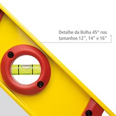 Nível Torpedo De Alumínio Com Perfil 35cm STARRETT / REF. KLIS14-S