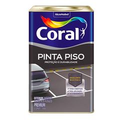 Tinta Acrílica Fosca Pinta Piso 18L Vermelho Segurança CORAL / REF. 5207663