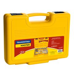 Kit Soquetes em Aço Cromo Vanádio com Maleta 22 Peças Encaixe 1/2 polegada - Ref. 43600022 - TRAMONTINA