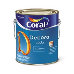 Tinta Acrílica Decora Seda Acetinado 3,6L Branco Gelo CORAL / REF. 5229667