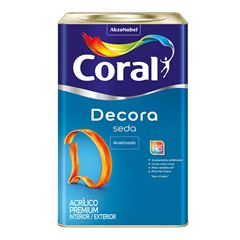Tinta Acrílica Decora Seda Acetinado 18L Branco CORAL / REF. 5229669