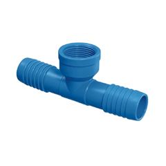 Tê PVC Interno de Irrigação 90 Graus 1.1/4 Polegadas Azul UNIFORTTE / REF. 09.025