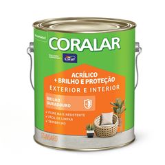 Tinta Acrílica Semibrilho 3,6L Coralar mais Brilho e Proteção CORAL / REF. 5202138