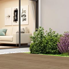 Piso Cerâmico Deck Sucupira Lenho 60x60 HD  Tipo A POINTER / REF. 40239E