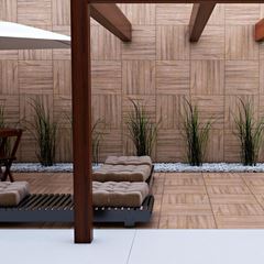 Piso Cerâmico Deck Sucupira Lenho 60x60 HD  Tipo A POINTER / REF. 40239E