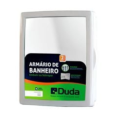 Armário de Banheiro de Embutir/Sobrepor 37,5 x 34,5 x 9cm Cinza Claro DUDA / REF. 183300