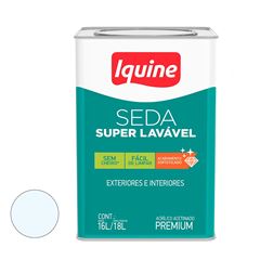 Tinta Acrílica Acetinada 18L Seda Super Lavável Branco Neve IQUINE / REF. 262300205