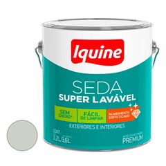 Tinta Acrílica Acetinada Seda Super Lavável 3,6L Branco Gelo IQUINE / REF. 262300301