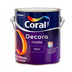 Tinta Acrílica Extra Fosco Decora Matte 3,6L Branco Gelo CORAL / REF. 5239244