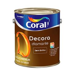 Tinta Acrílica Semibrilho Decora Diamante 3,6L Branco CORAL / REF. 5239390