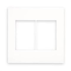 Placa Arteor 4x4 3+3 Postos Quadrada White - Ref. 575300B - PIAL