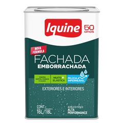 Tinta Acrílica Fosca 18L Fachada Emborrachada Branco Neve IQUINE / REF. 246300205