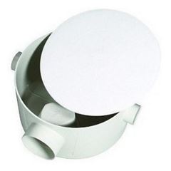 Caixa de Gordura PVC 250x150x75mm Redonda Branca - Ref. 3347 - LUCONI