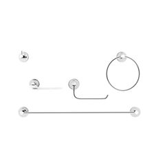 Kit de Acessórios para Banheiro 5 Peças em Metal Hope Cromado - Ref.765306 - DOCOL