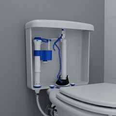 Kit de Mecanismo para Caixa Acoplada Completo Universal Acionador Superior - Ref.340215-46 - BLUKIT