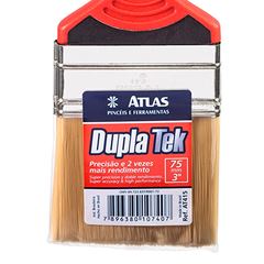 Trincha Dupla Tek de Cerdas Brancas 1.1/2 Polegadas ATLAS/ REF. AT415/4