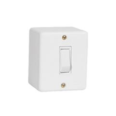 Interruptor Sistema X 1 Tecla Simples 6A Branco - Ref.6317 - ILUMI