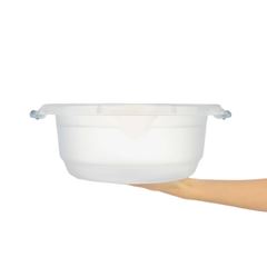 Bacia Plástica 5,2 Litros Hydrus Redondo Transparente SANREMO / REF. 200