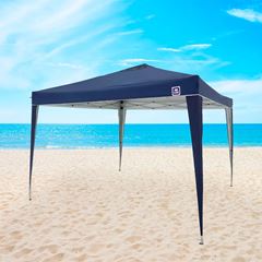 Tenda em Aço e Polietileno 3x3m Gazebo Dobrável Azul BEL / REF. 330300